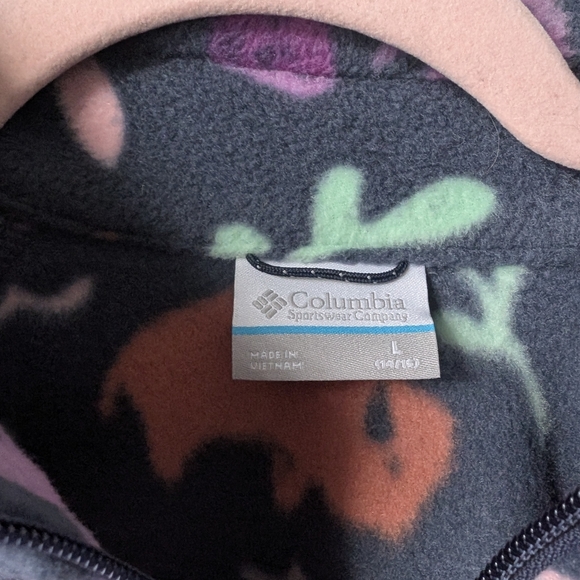 Columbia Navy Benton Springs Fleece Zip Up Jacket Size Large - Picture 3 of 5